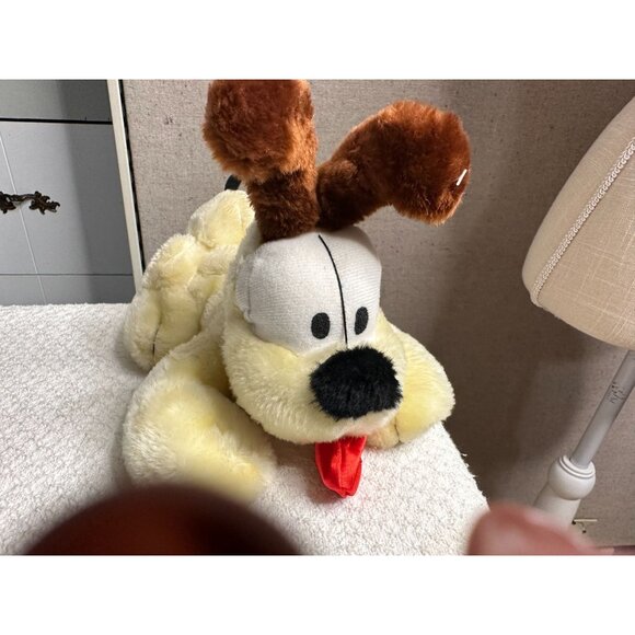 Garfield Odie Plush Toy Stuffed Animal Yellow Brown Play by Play PAWS Vtg 8" - Picture 7 of 11